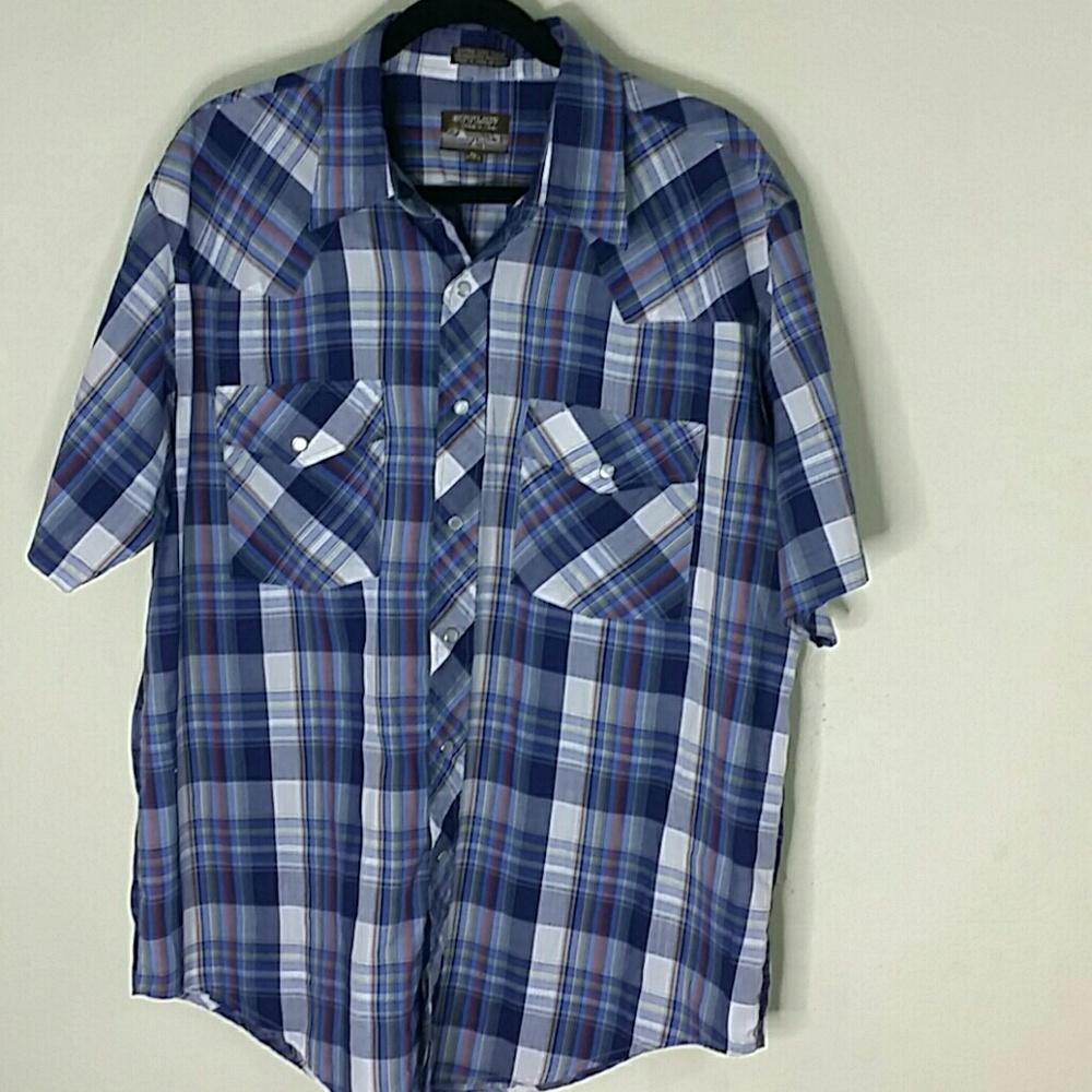 Outlaw plad pearl button shirt